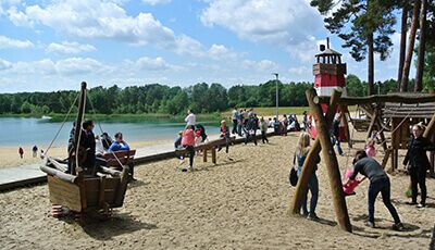 Spielplatz am Sandstrand